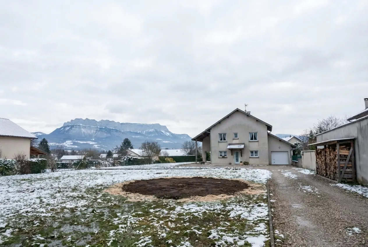 Parcelle nette après abattage direct à Bassens